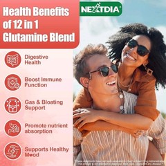 L-Glutamine 1200mg Gut & Immune Support Gummies,Leaky Gut Repair Supplement