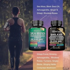 Dynamic Vitality Bundle – Sea Moss Multivitamin & Shilajit Power Combo 240 Ct
