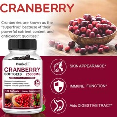 Cranberry 25000mg Capsules – Antioxidant,Supports Health Urinary Tract & Bladder