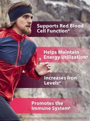 Iron Supplement for Women Men, High Potency Iron 65mg with Vitamin C 250mg, S…
