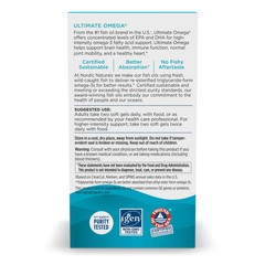 Nordic Naturals Ultimate Omega SoftGels – Concentrated Omega-3 Fish Oil, 210 ct