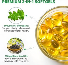 Resilia Oil Of Oregano With Black Seed Oil 6,000MG
