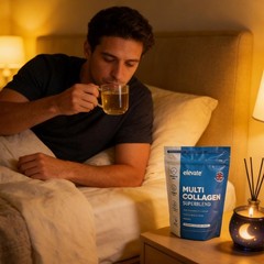 Elavate Multi Hair Superblend 240g Chocolate Skin Collagen Joint Wellness