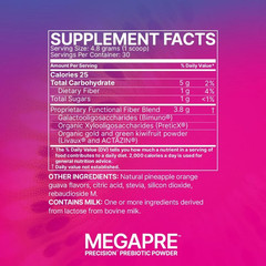 Megapre Prebiotic Fiber Powder for Women, Men & Kids – Pineapple Orange Guava Pr