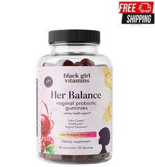 Black Girl Vitamins Her Balance Vaginal Probiotic Gummies – pH Balance & Odor Su