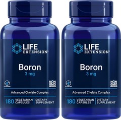 Boron 3 mg Supplement – 180 Capsules, Pack of 2 – Supports Bone Health & Hormone