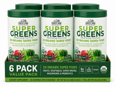 Country Farms Super Greens Alkalizing Formula Natural 300 g, 10.6 oz (6 Packs)