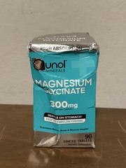 Qunol Magnesium Glycinate 300Mg, 100% Glycinate Chelated Magnesium Supplement, 9