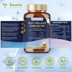Totaria 18-in-1 Collagen Pro Multi Type I II III V & X – 120 Caps