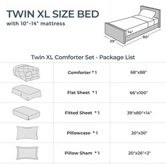 HEVUMYI Pink Twin-XL Comforter Set – 5-Piece All Season Bed in a Bag Twin-XL,…