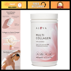 Multi Collagen Powder Supplement – Types I, II, III, V, X – Hydrolyzed Peptides