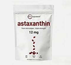 NEW Astaxanthin 12mg from Natural Microalgae For Skin Glow & Antioxidant Support