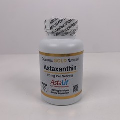 California Gold Astalif Astaxanthin Pure Icelandic 120ct Exp 7/27 New Sealed