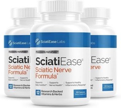 3 Labs SciatiEase Pack Sciati Ease Sciatic Nerve formula Intended 120 Cap NEW