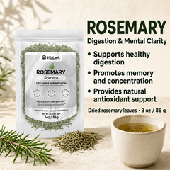 Dried Rosemary Tea Infusion Romero Te Natural Detox Fluid Balance Memory Focus