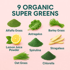 Watermelon Supergreens Powder –Cleanse, Immunity & Debloat with Greens & Enzymes
