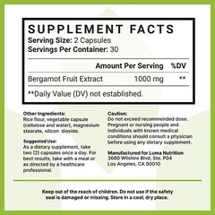 Citrus Bergamot 1000mg – Citrus Bergamot Supplement – Made in The USA – Veter…