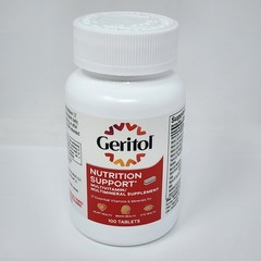 Geritol Multivitamin Multimineral Nutrition Support, 100 Tablets Exp 08/2028