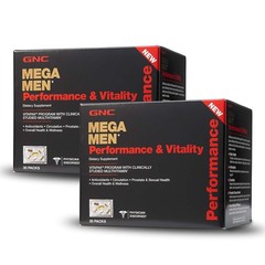 GNC Mega Men Performance Vitality – 30 Packs 30 Count (Pack of 2)