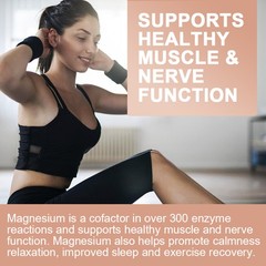 240ct Magnesium Complex Supplement Elemental Magnesium 300mg Maximum Absorption