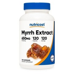 Myrrh Extract Capsules 120 Count 650 Mg by Nutricost