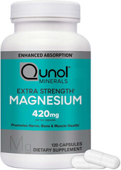 Qunol Magnesium Capsules 420Mg, High Absorption Magnesium Supplement, Extra Stre