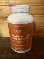 BrainMD Magnesium Chewables, CELL Function Citrus – 60 Chewable Tablets 08/2028