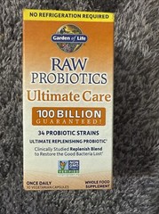 Garden of Life RAW Probiotics Ultimate Care Shelf Stable 30 Capsules