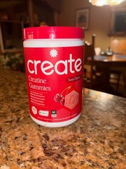 Create Creatine Monohydrate Gummies, 90 Count Sour Cherry