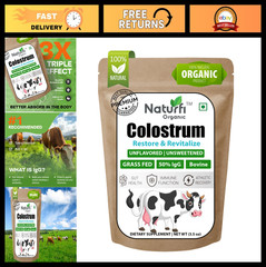 Grass-Fed Colostrum Powder 100 Servings | 50% IgG | Freeze-Dried for Gut Health,