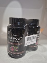 2pack Beet Root Gummies with CoQ10 & Grape Seed, Beet Root Supplement Gummies