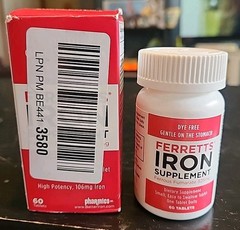 Ferretts Iron Ferrous Fumarate 325mg 60 Tablets Free Shipping