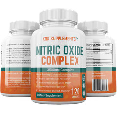 1 Btl Nitric Oxide 3500mg L-Arginine Citrulline Build Muscle Pump Growth Pills