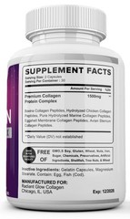 3 x Multi Collagen Peptides I, II, III, V, X 1500mg Hair Anti-Aging Skin Nails