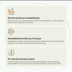 ZBiotics Pre-Alcohol Probiotic Drink, 12 Pack