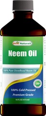 Pure Neem Oil, 100% Cold Pressed and Unrefined – 16 OZ (1 Bottle)- New