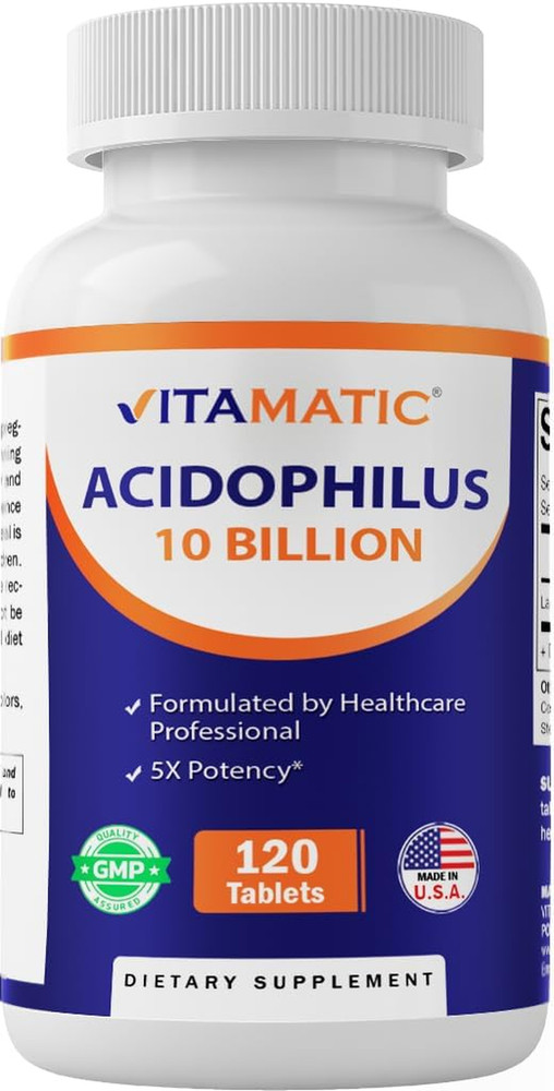 Acidophilus Probiotic – 10 Billion CFU – 5X Potency – Daily Probiotic Supplement