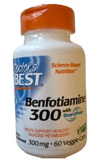 Benfotiamine 300 With Benfopure 60 Veggie Caps 300 Mg