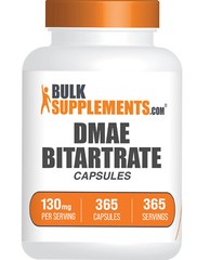 BulkSupplements DMAE-Bitartrate 365 Capsules – Mental Focus Supplement