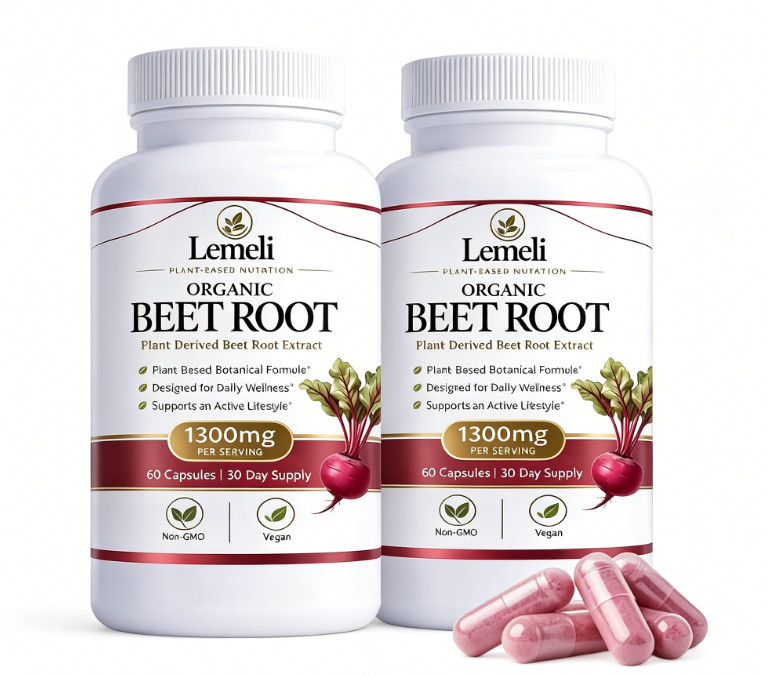 Lemeli Beetroot Plant-Based Daily Wellness Supplement – Antioxidant Blend 2 pack