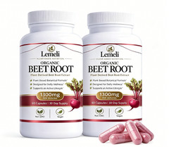Lemeli Beetroot Plant-Based Daily Wellness Supplement – Antioxidant Blend 2 pack