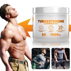 Turkesterone 1000 Mg Natural Capsules Supplement Muscle Growth & Recovery 60 Pcs