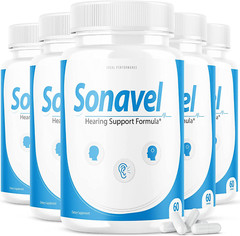 (5 Pack) Sonavel Hearing Support Formula Tinnitus Pills Supplement (300 Capsules