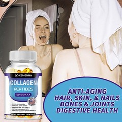 Collagen Peptides 1800mg – Type I, II, III, V, X – Premium Collagen Supplement