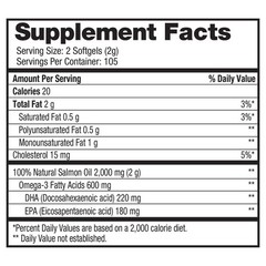 Pure Alaska Omega-3 Wild Alaskan Salmon Oil 1000 mg 210 Softgels