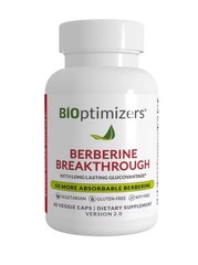 BiOptimizers Berberine Breakthrough 60 Veggie Caps | Version 2.0 New Exp 8/2027