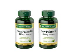 Nature’s Bounty Saw Palmetto 450 mg Capsules 250 ea 250 Count (Pack of 2)