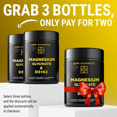 Magnesium Glycinate Gummies 500mg with D3+K2 Pineapple Flavor Bone Support Vegan