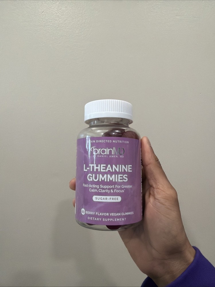 NEW & SEALED – BrainMD L-Theanine Gummies for Calm, Clarity & Focus (60) gummi