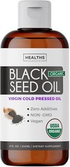 USDA Organic Black Cumin Seed Oil Liquid (8 fl oz) Premium Cold-Pressed Nigella